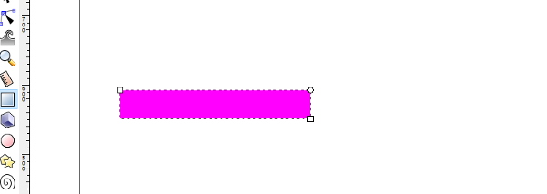 Inkscape矩形ツールで直線を描画